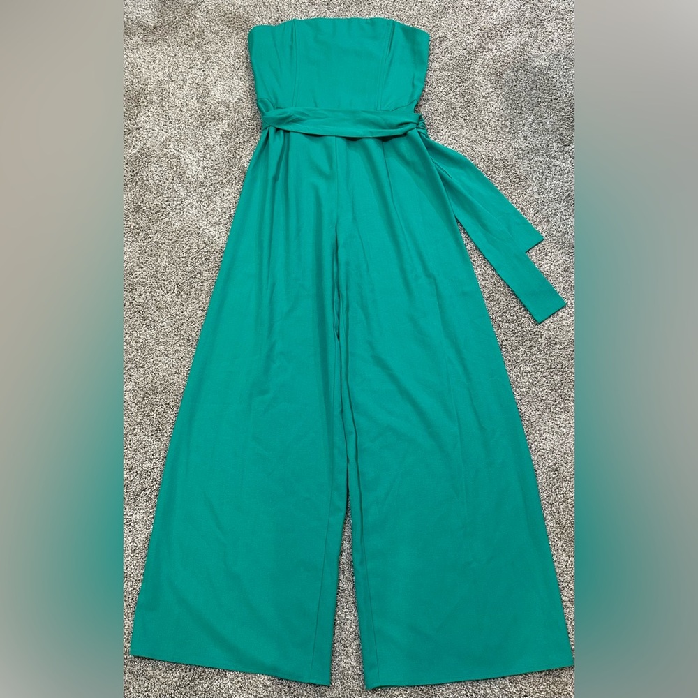 Lucy Paris Green, Strapless Jumpsuit - Picture 3 of 6
